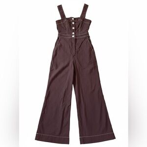 Maeve by Anthropologie The Collette Portside Button-Front Jumpsuit